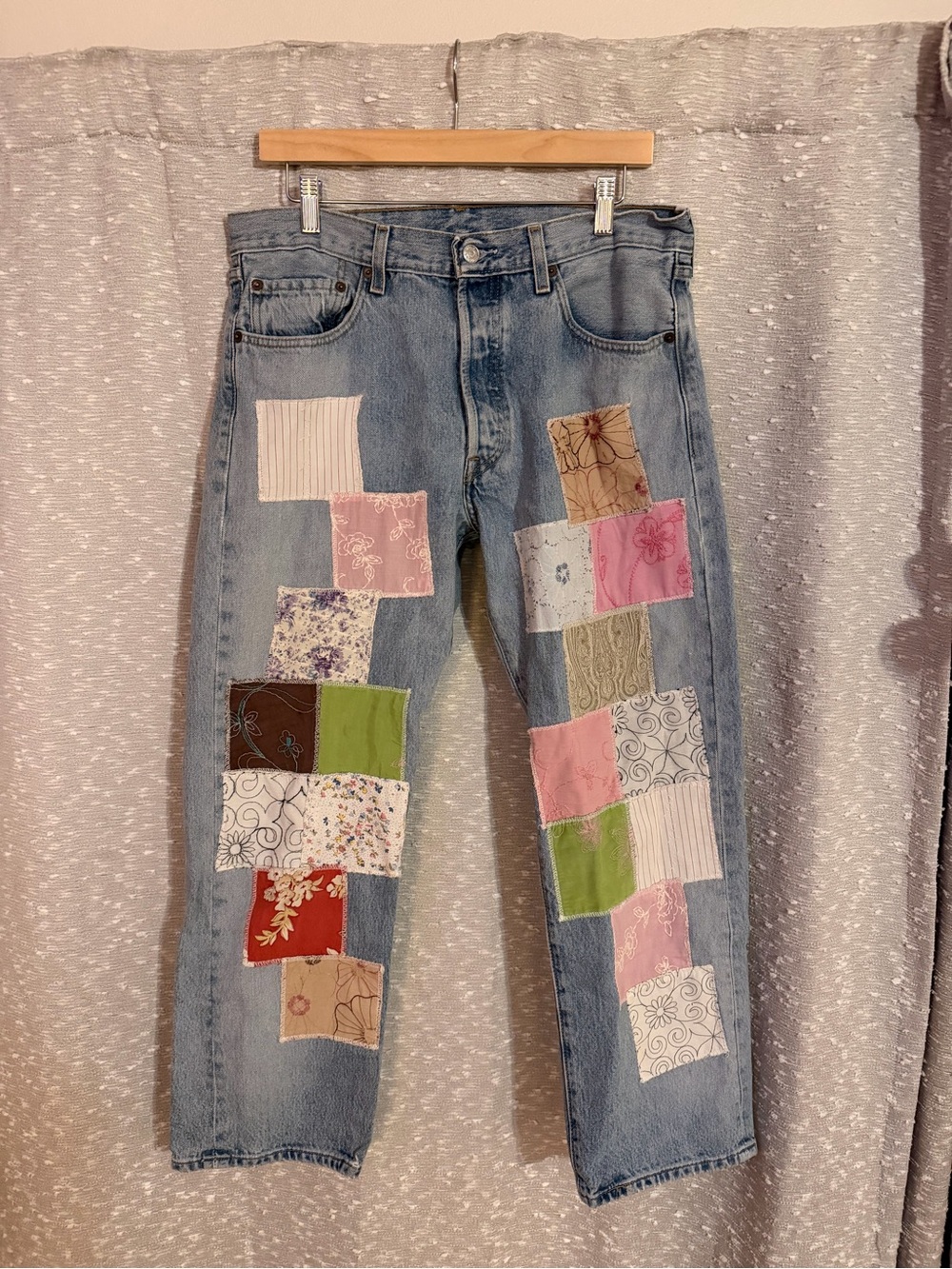Light Blue Patchwork Women’s Jeans
